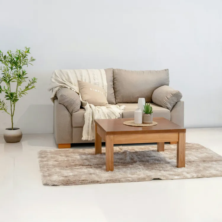 Cane-Front Coffee Table
